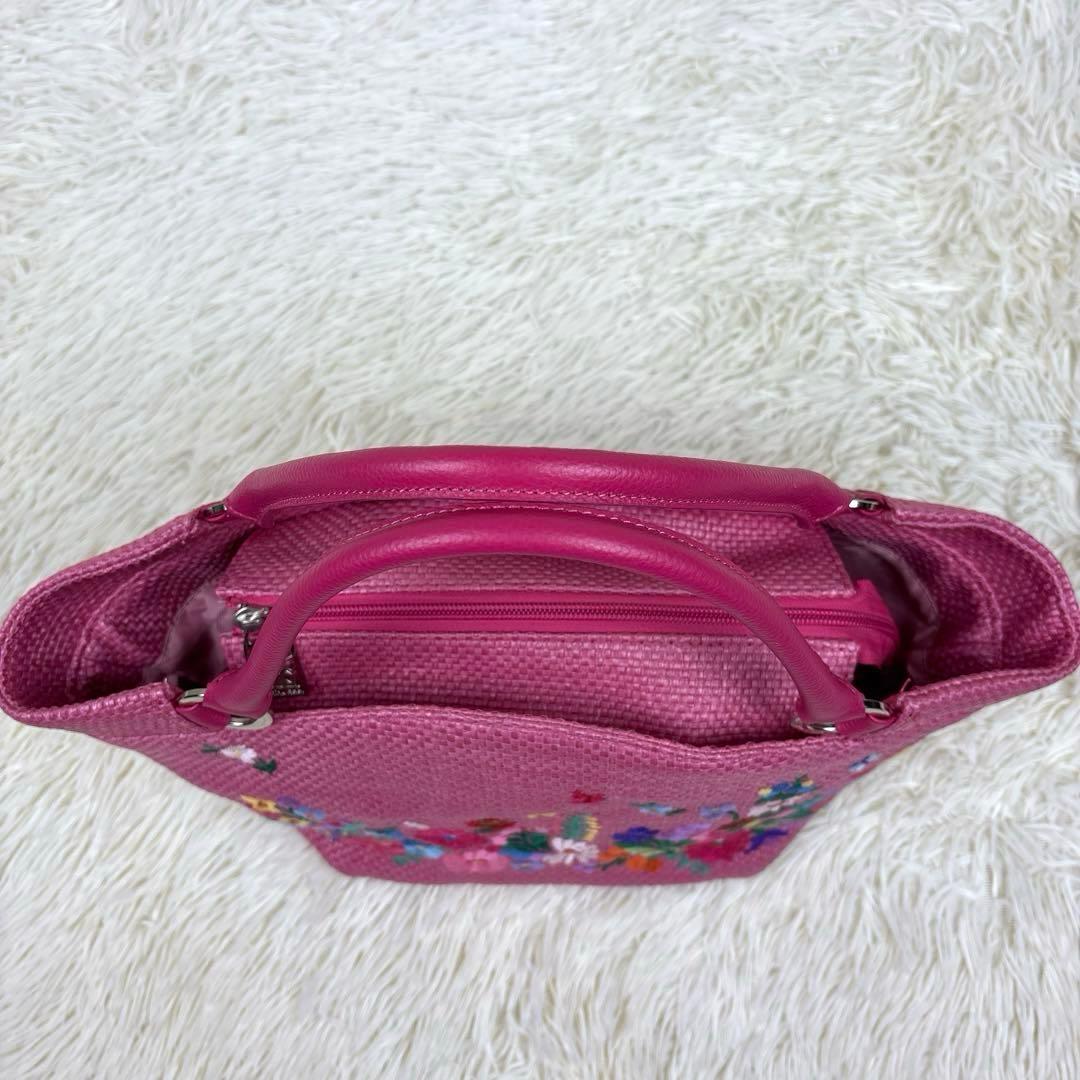 美品、シンクビー、Think Bee!、カゴバッグ、ソチミルコ、メキシコ、刺繍