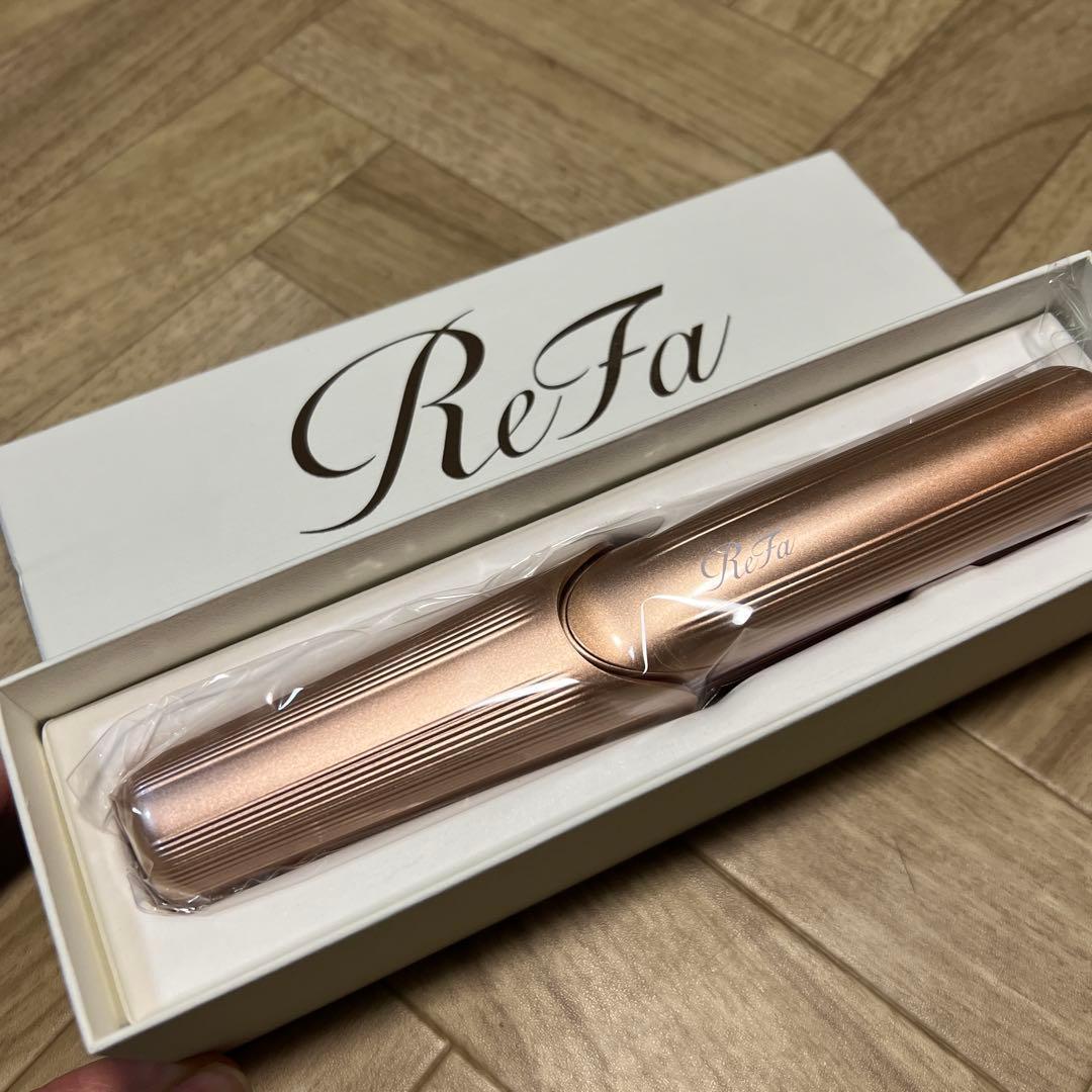 【新品】ReFa ストレートヘアアイロン ピンク 箱付き フィンガーアイロンST