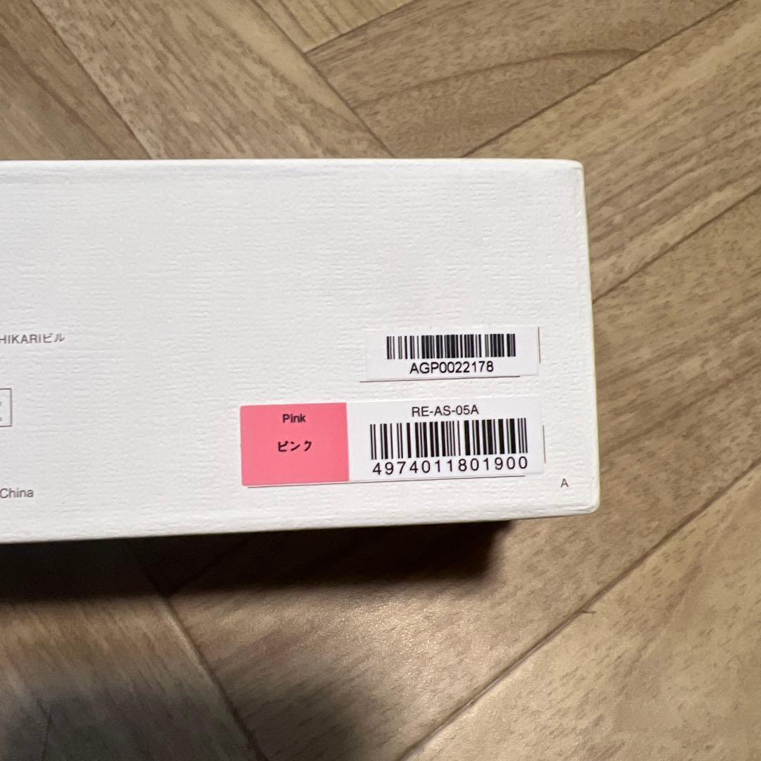 【新品】ReFa ストレートヘアアイロン ピンク 箱付き フィンガーアイロンST