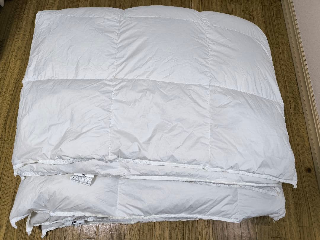 ニトリ 2枚合わせ羽毛布団　ダブル(ULT-i D)　【カバー付き】