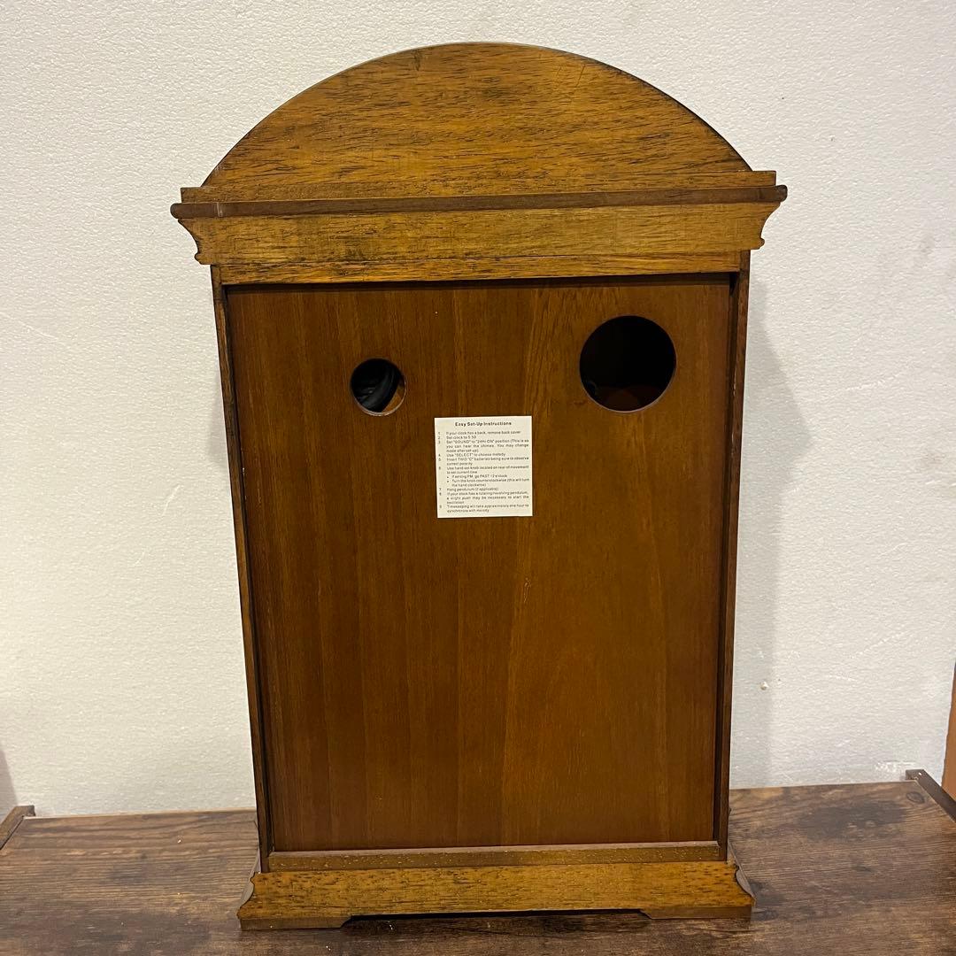 BULOVA ブローバ 置時計 クオーツ チャイム 木製 クラシック 振り子時計