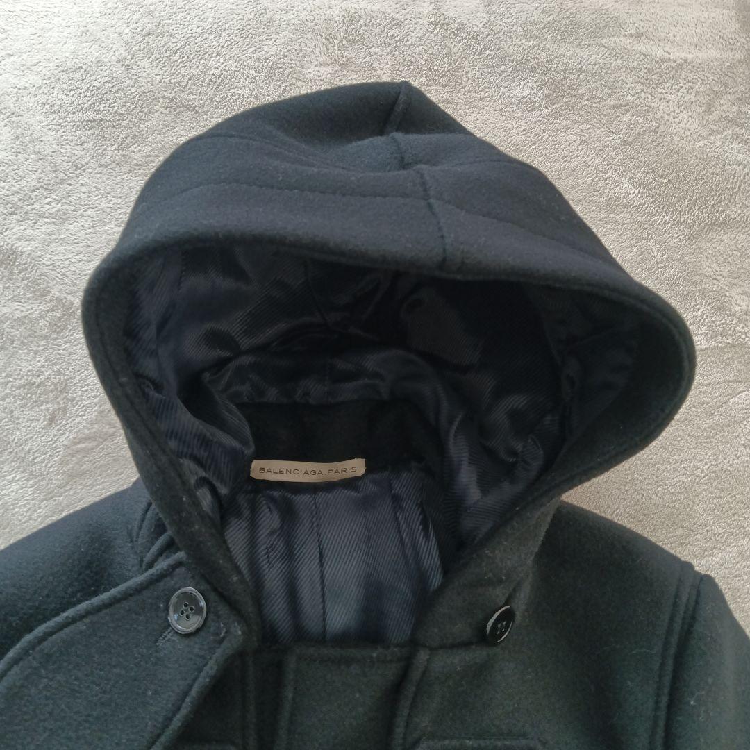 【美品】BALENCIAGA ダッフルコートブラック メンズ　48