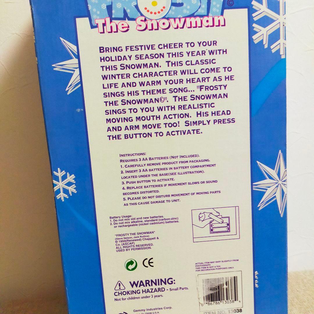 【レア】1997年製　ヴィンテージ　歌うスノーマン　クリスマス　Xmas　飾り