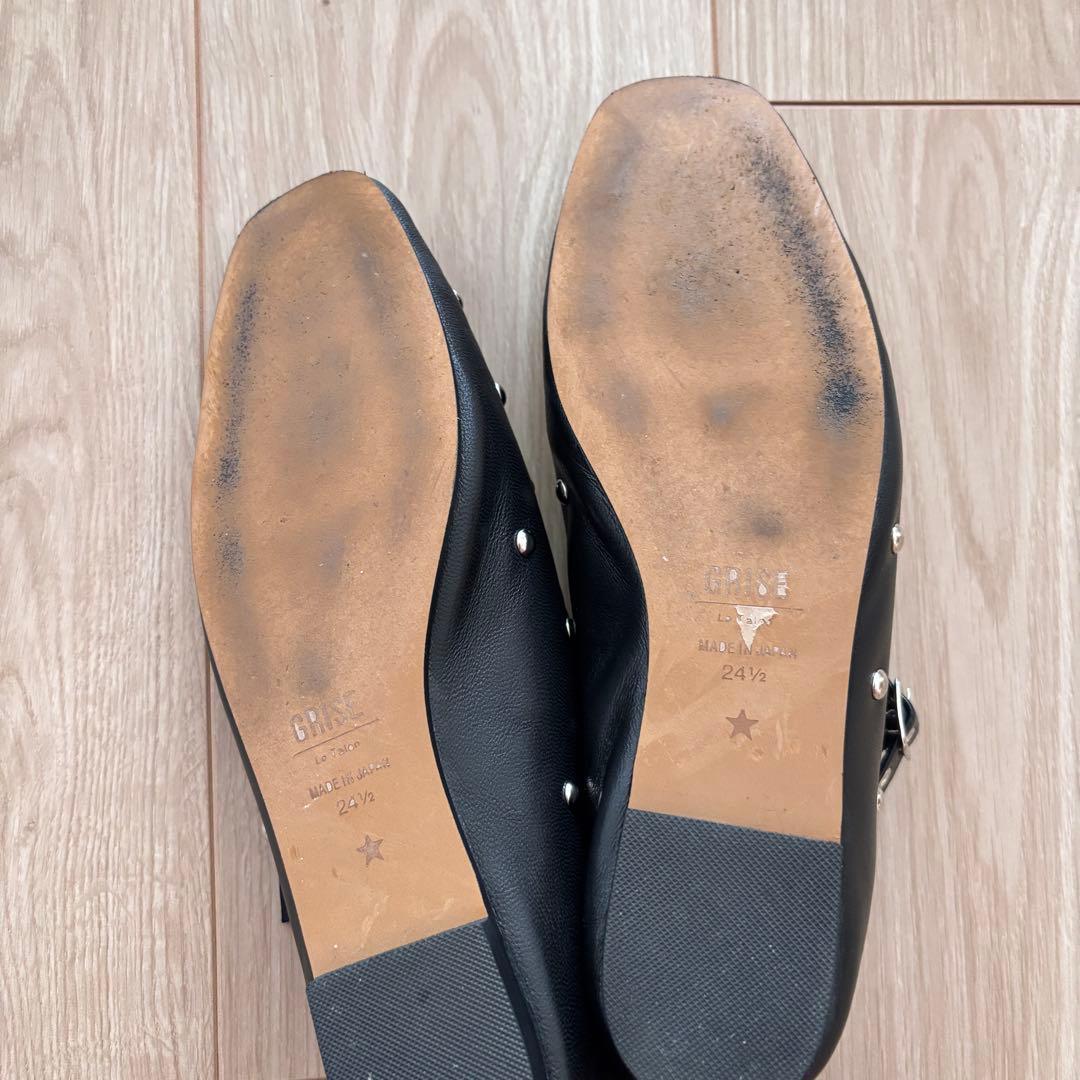 Grise Le talon 羊革 マリジェーンシューズ
