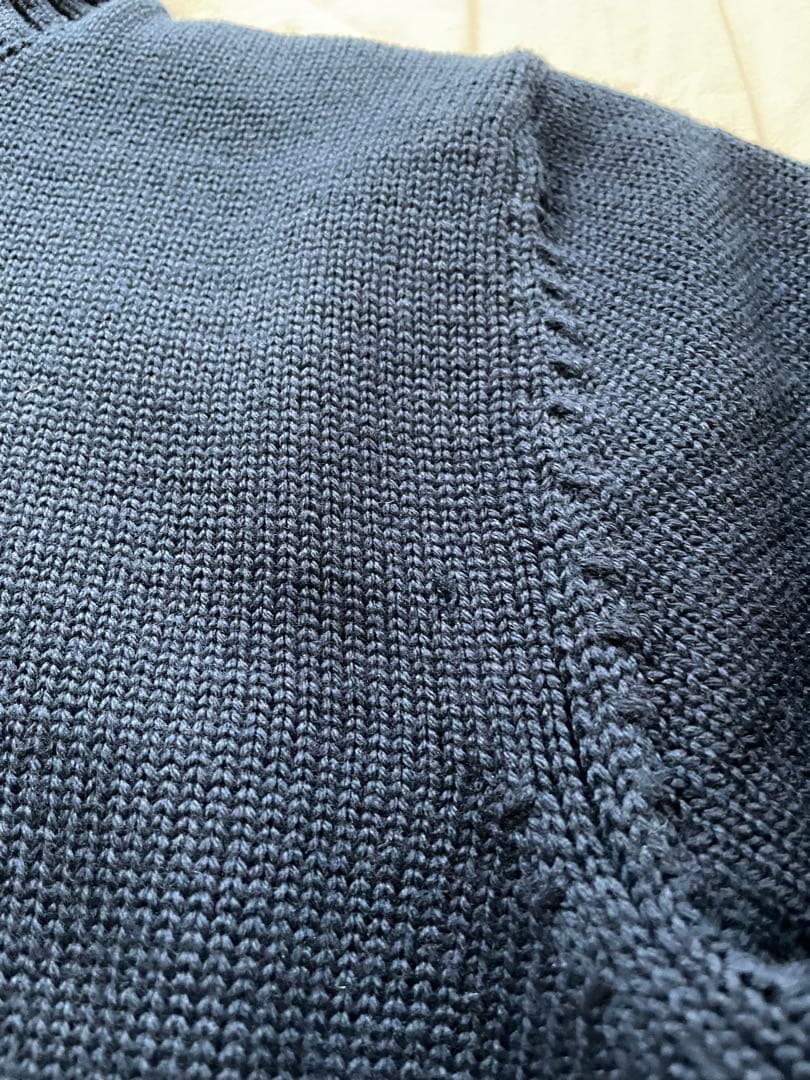 ZANONE ザノーネ 5ゲージ タートルネックニット ネイビー 46