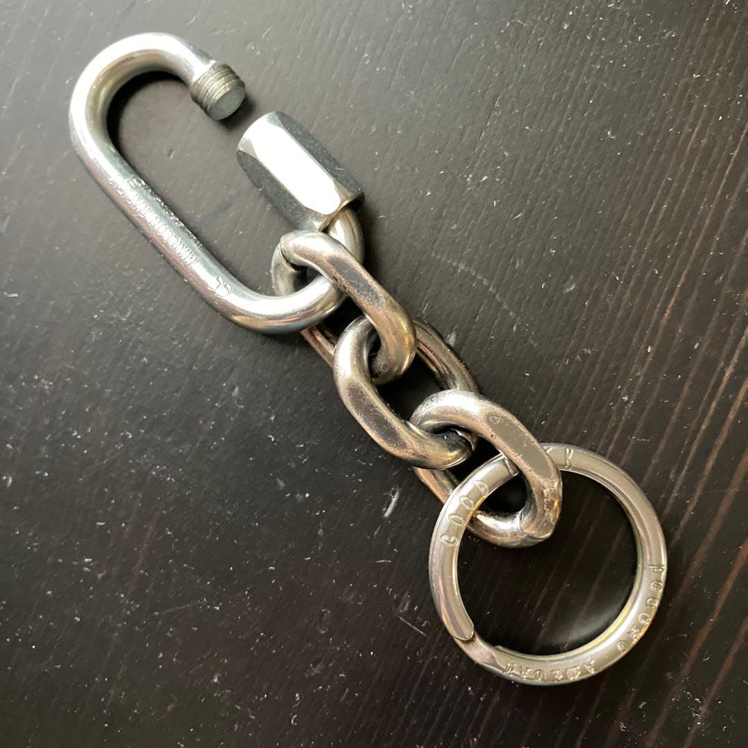 フランス製カラビナ使用　キーチェーン　新品未使用！刻印入りキーリングセット