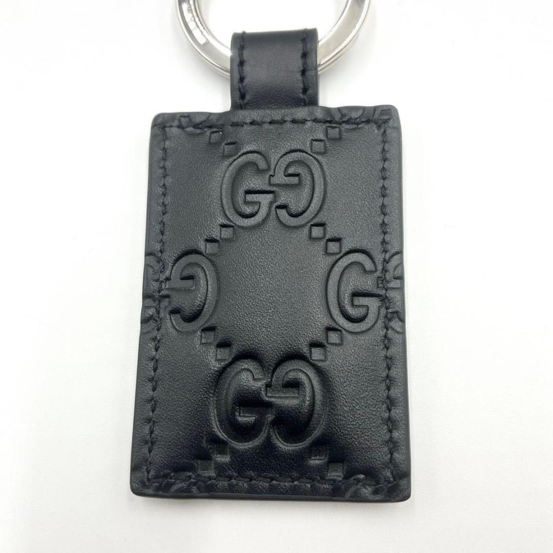 ⭐︎もも⭐︎　グッチ ドリアン GG レザー キーリング ブラック