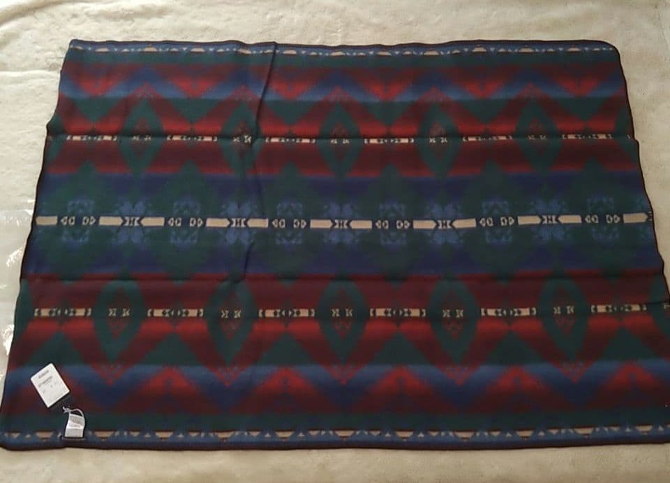 新品 ラルフローレンホーム グリーンビーコン スタジアムブランケット ネイティブ