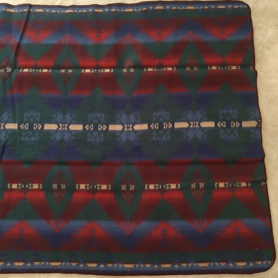 新品 ラルフローレンホーム グリーンビーコン スタジアムブランケット ネイティブ