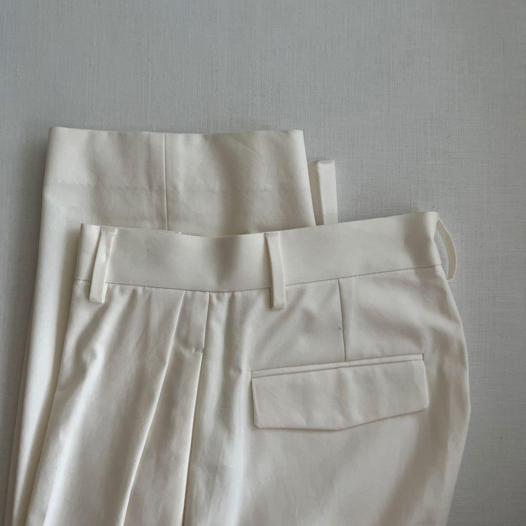 試着のみ Deuxieme Classe TUCK CHINO ワイドパンツ