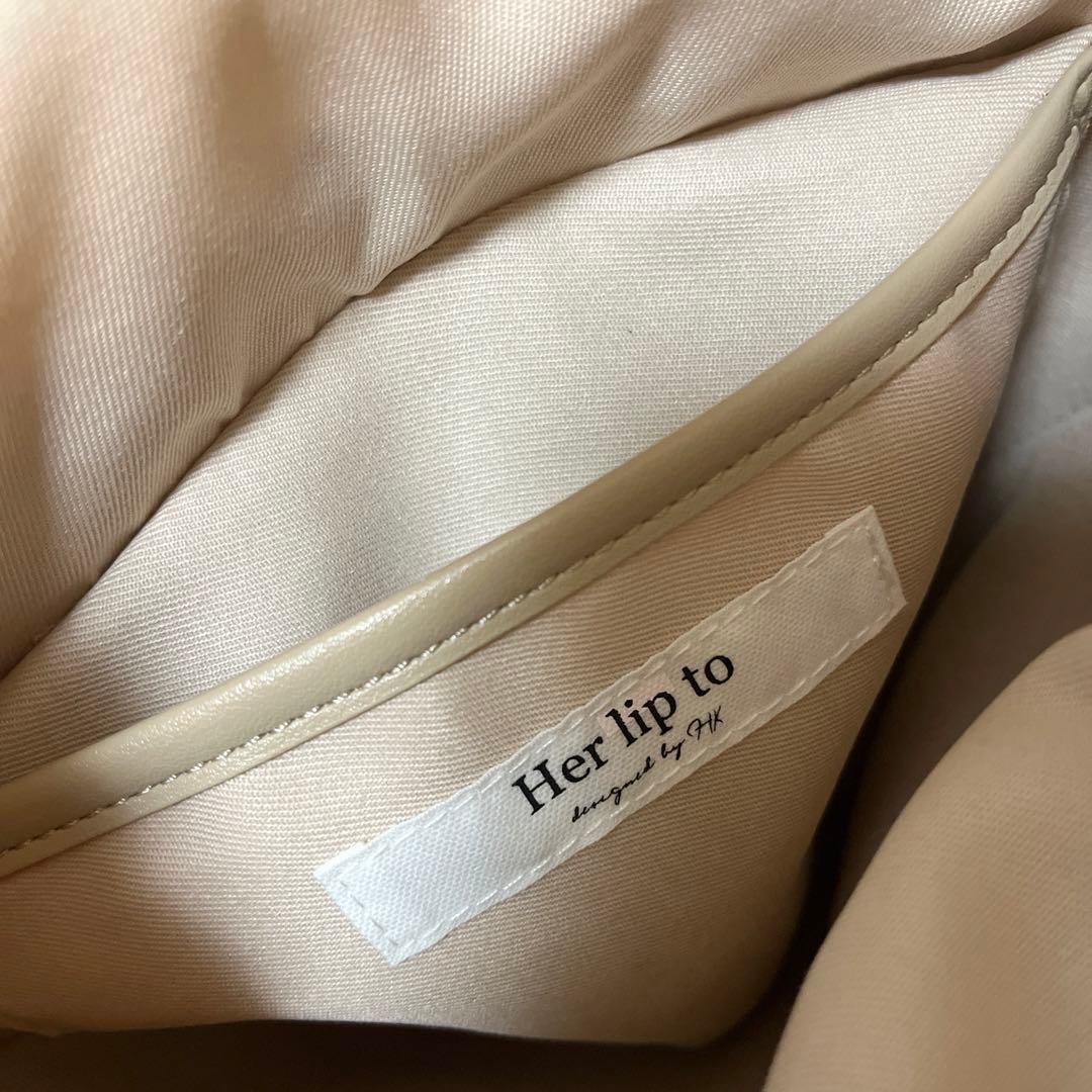 美品♡Herlipto Palma Mini Tote Bag taupe