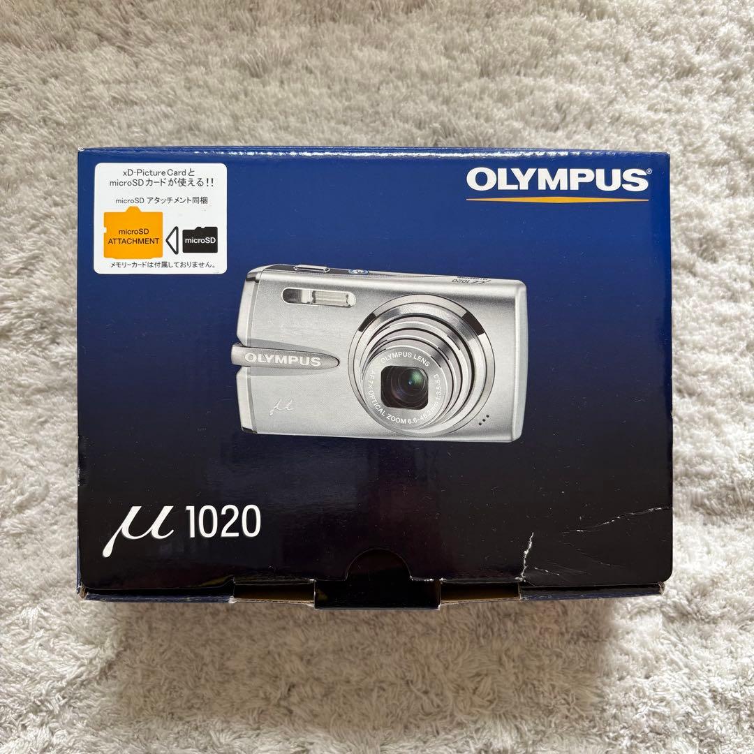 希少品【動作確認済】OLYMPUS オリンパス μ1020 レトロコンデジ 白