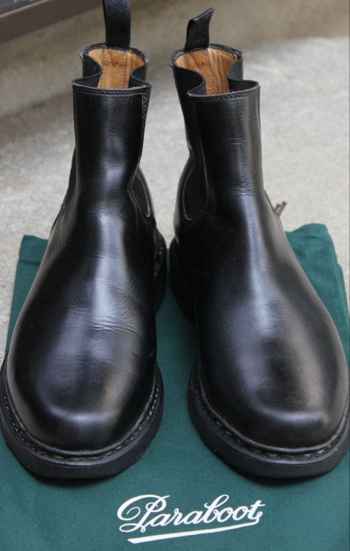 Paraboot VILLETTE ヴィレット ブラック サイドゴアブーツ