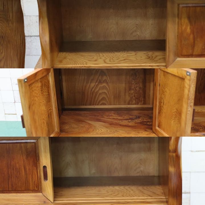 GMFO11○世界遺産屋久杉 最高級 茶棚 飾り棚 キャビネット サイドボード