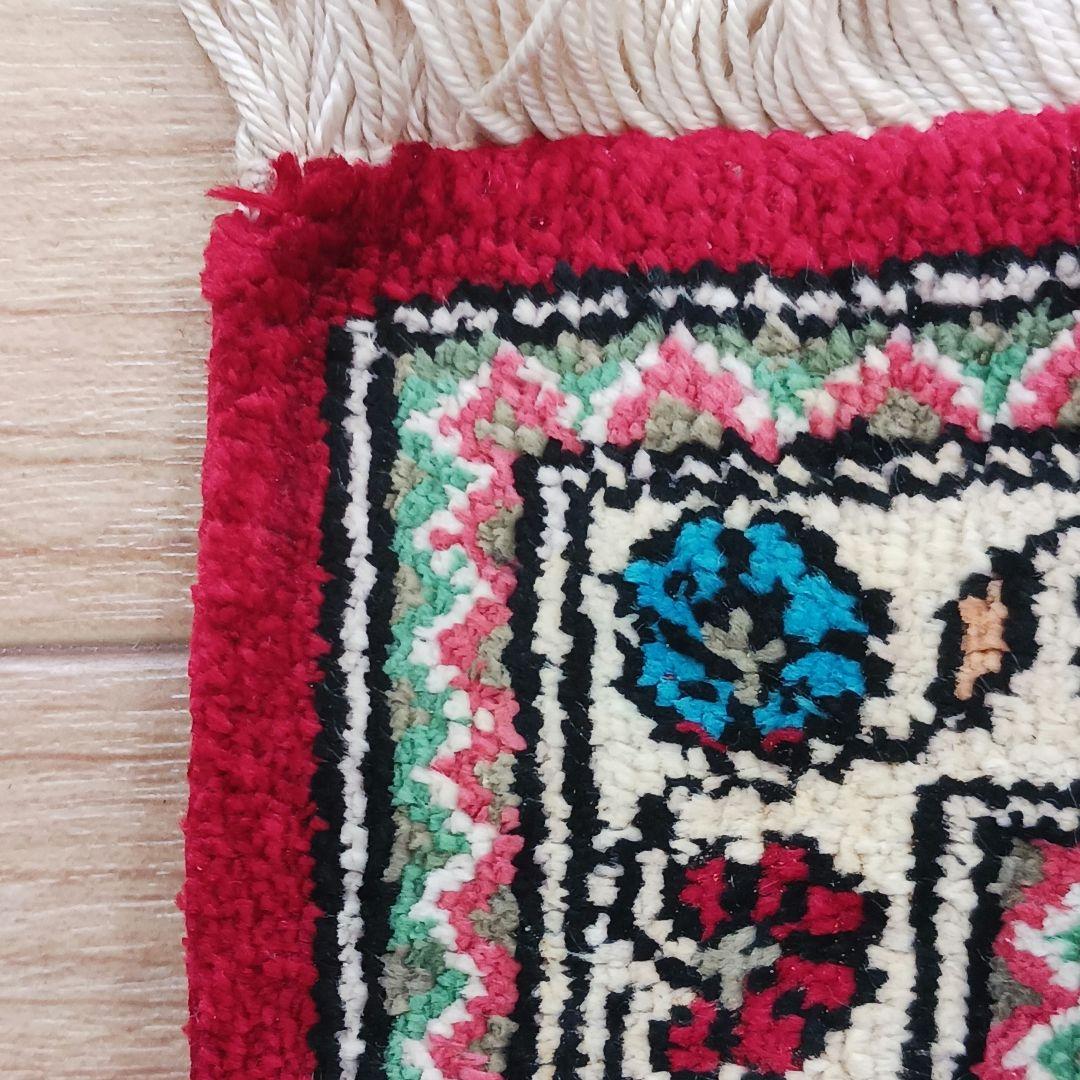 Y2622 ペルシャ絨毯 クム シルク100% 手織り72万ノット ヘシティ