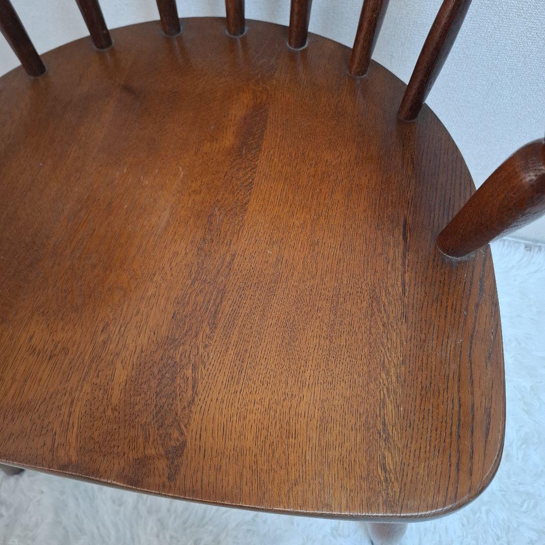 柏木工 かしわ 木製 背もたれ 肘掛け付き椅子 アームチェア