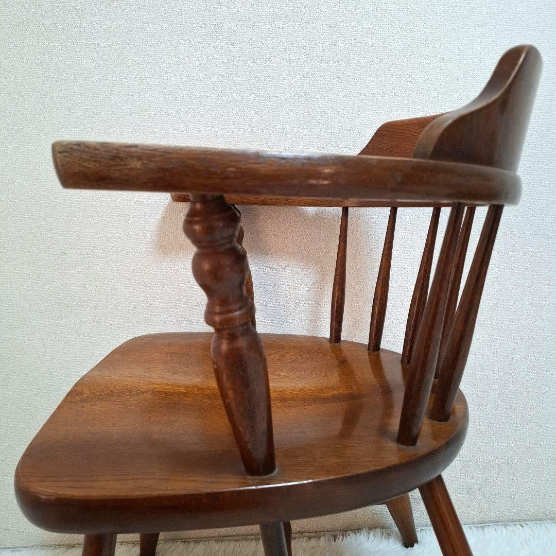 柏木工 かしわ 木製 背もたれ 肘掛け付き椅子 アームチェア