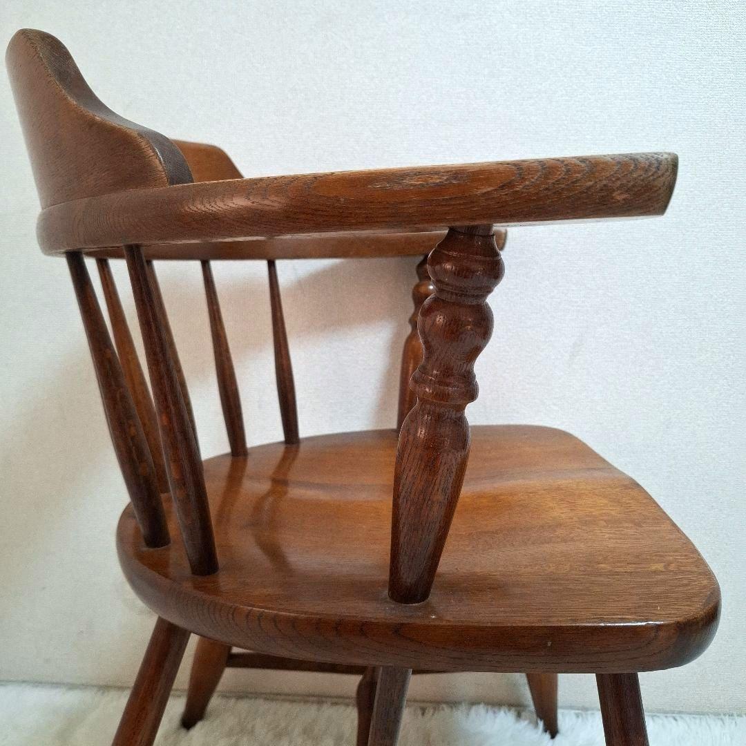 柏木工 かしわ 木製 背もたれ 肘掛け付き椅子 アームチェア