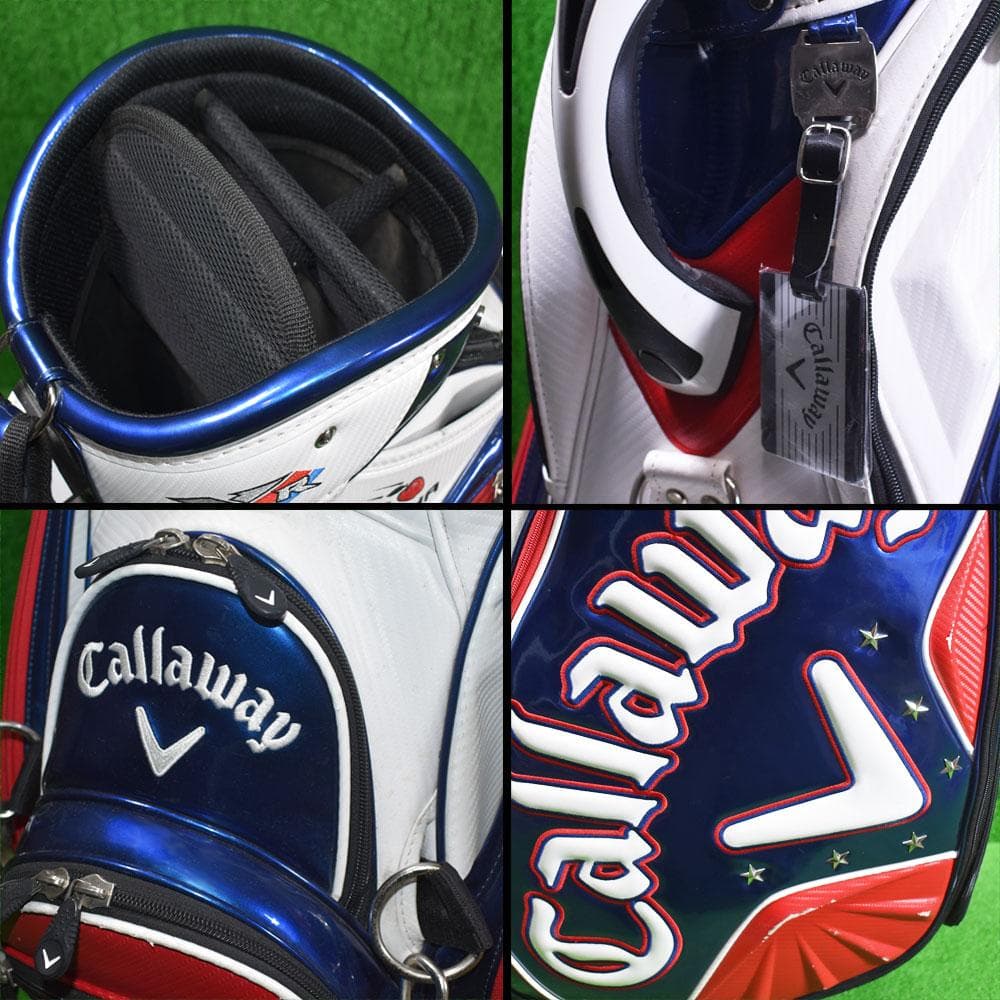 おやじ/キャロウェイ 3点式ショルダーキャディバッグ 9.5型 中古！