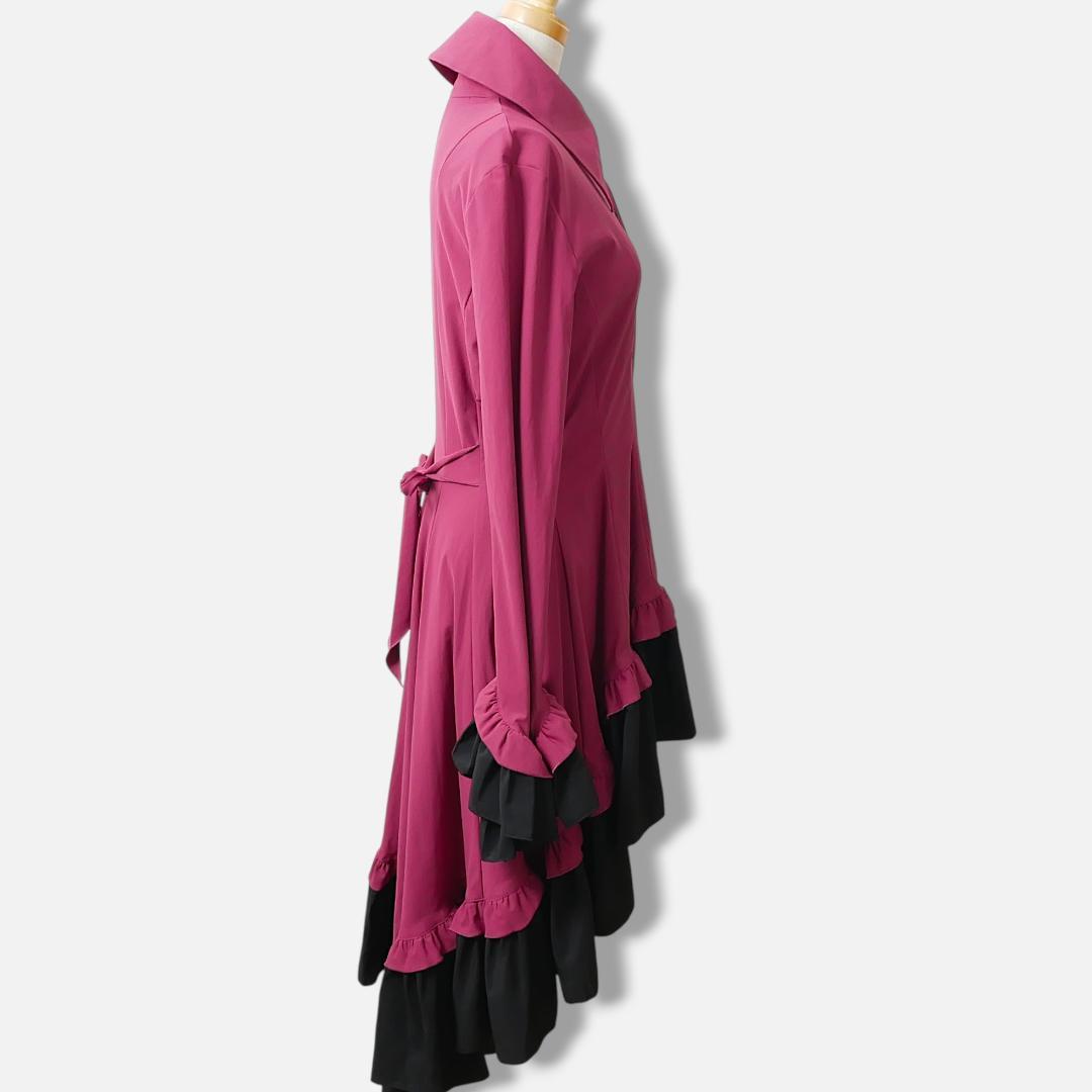 人気【MARBLE】ゴスロリ ワンピース ブラウス型 フリル型 日本製 ロリータ