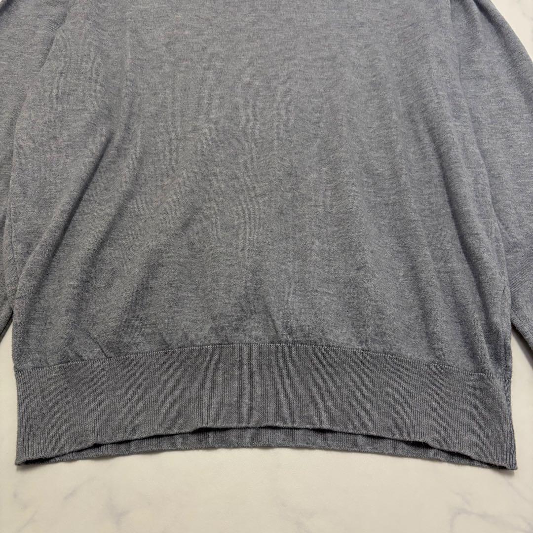 現行　ジョンスメドレー　シーアイランドコットン　クルーネックニット　グレー　長袖