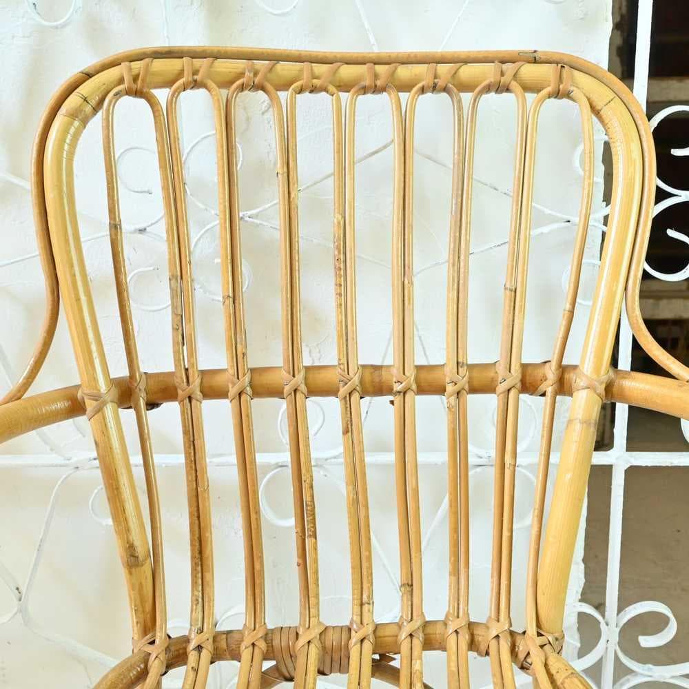 L3705-292 英国アンティーク バンブーチェア 一人掛けソファ アーム付き