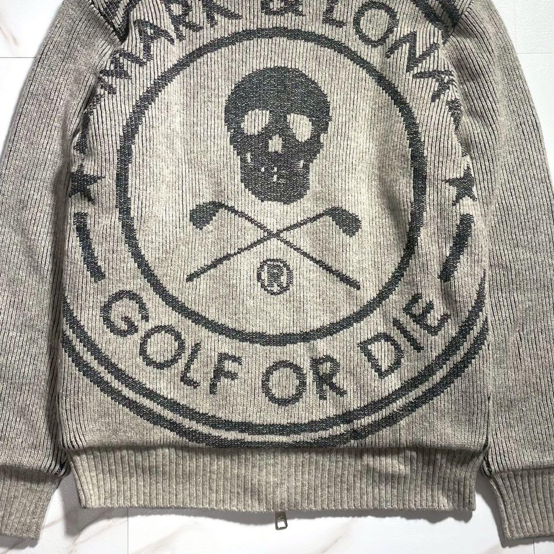 【希少 Lサイズ】MARK&LONA ドライバーズニット スカル ゴルフウェア