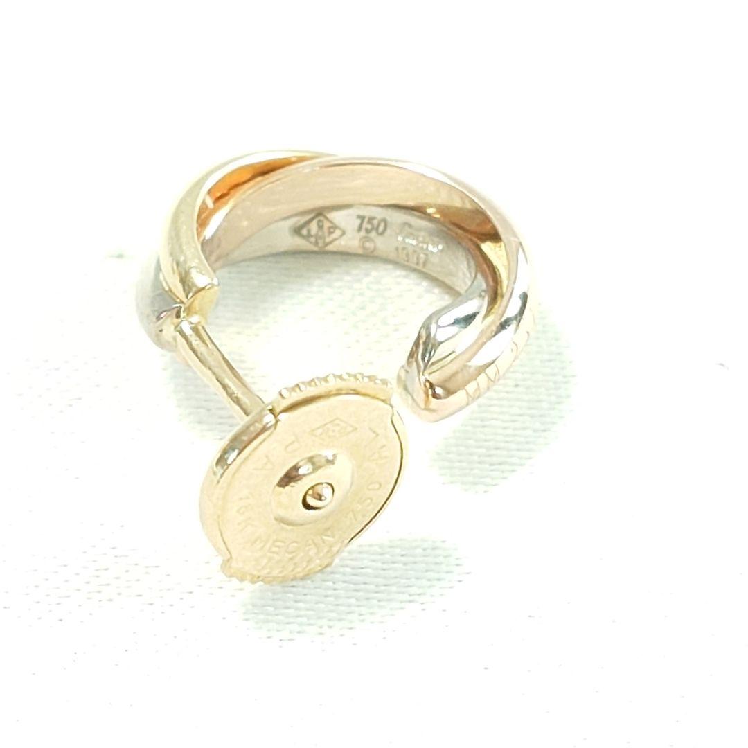 【磨き済】カルティエ トリニティ フープ ピアス 片耳用 6722