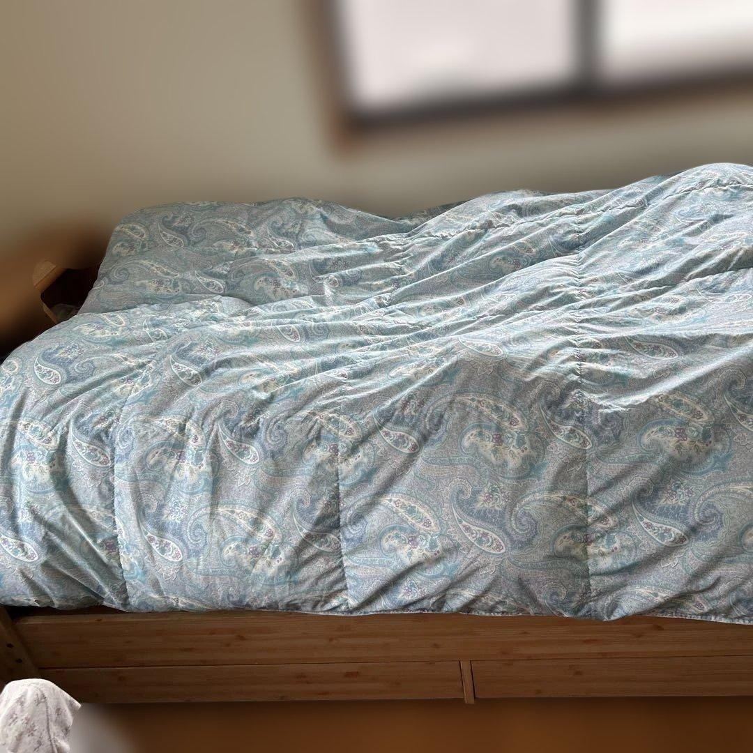 1.あったかい羽毛布団！西川　クリーニング済み　日本製