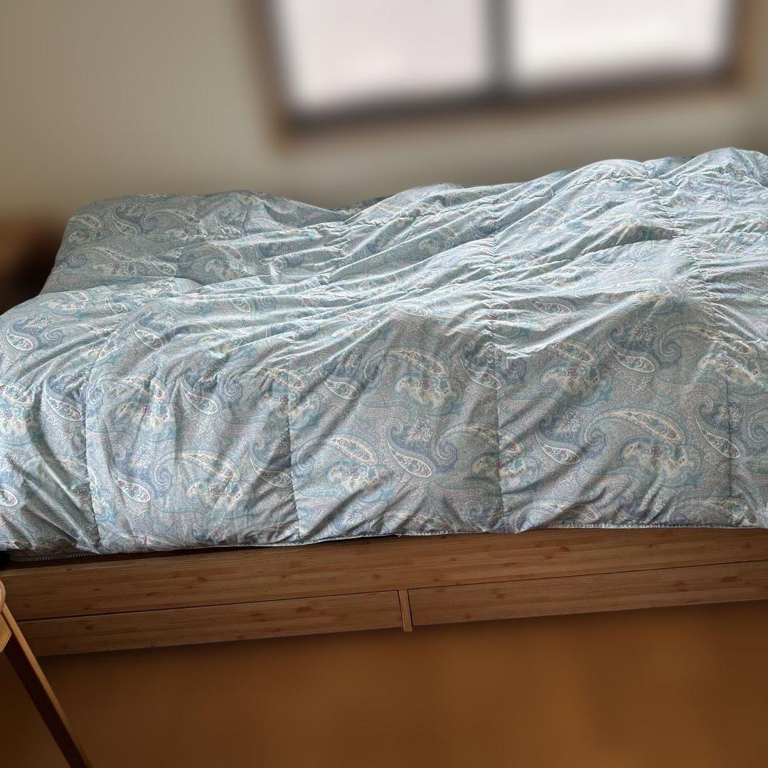 1.あったかい羽毛布団！西川　クリーニング済み　日本製