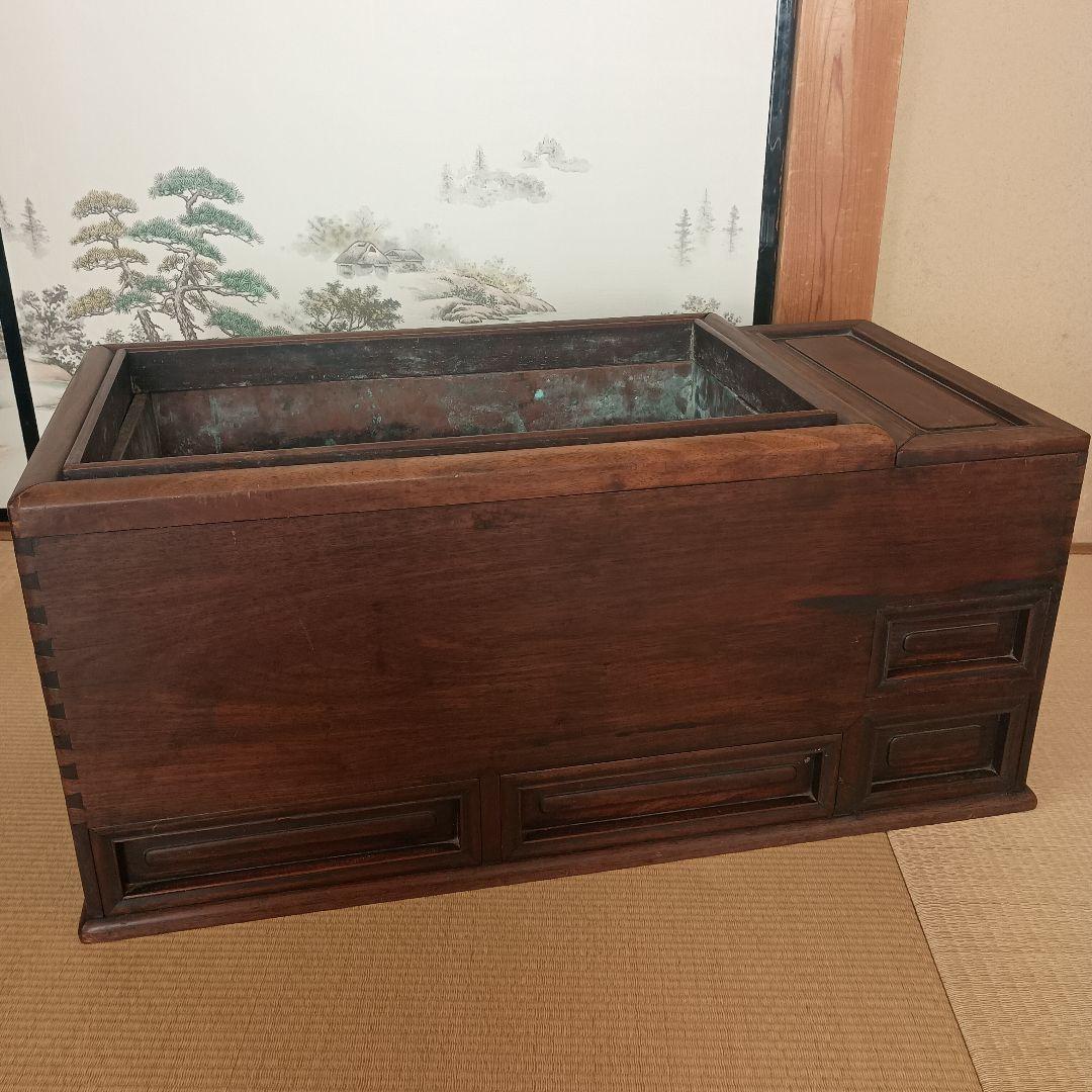 ★希少★ 関東火鉢 長方形 レトロ 骨董品 レア 送料込み