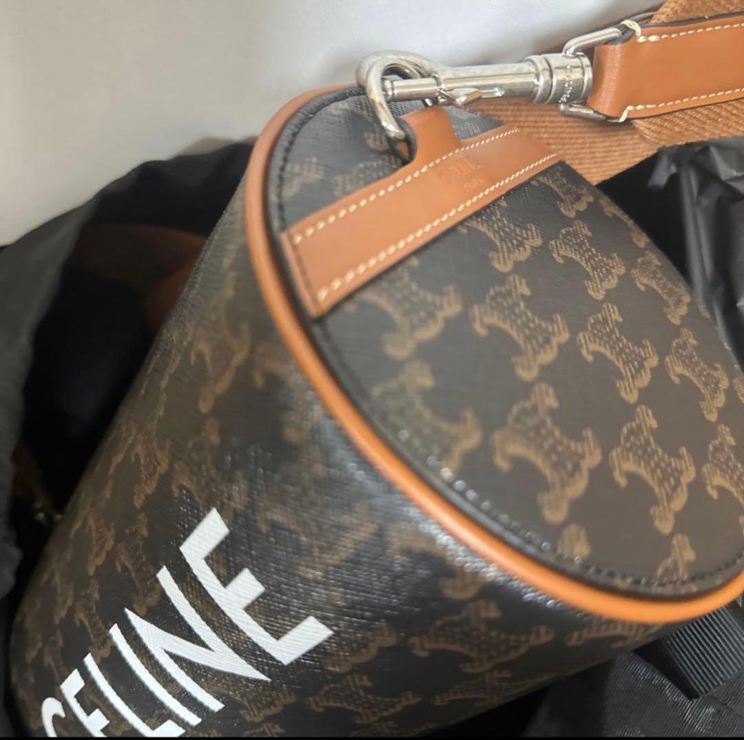 CELINE シリンダーバッグ トリオンフキャンバス ショルダー