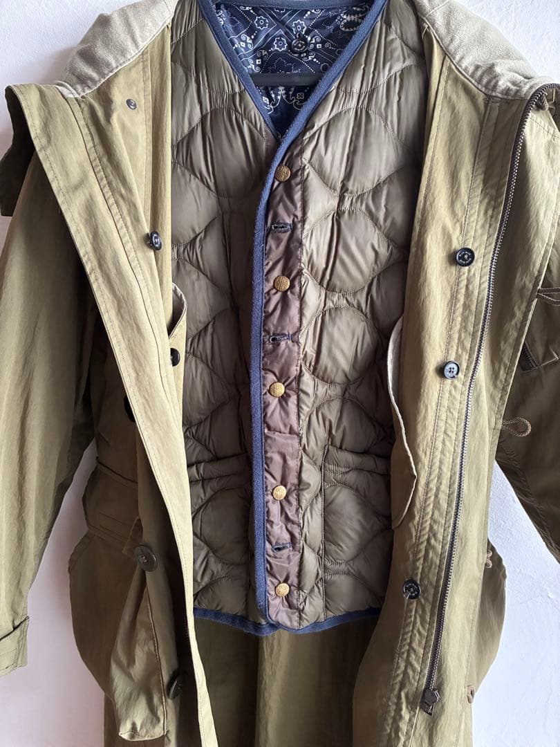 【値下げ】美品⭐︎TAION×BLUEBLUE ダウンフィールドモッズコート