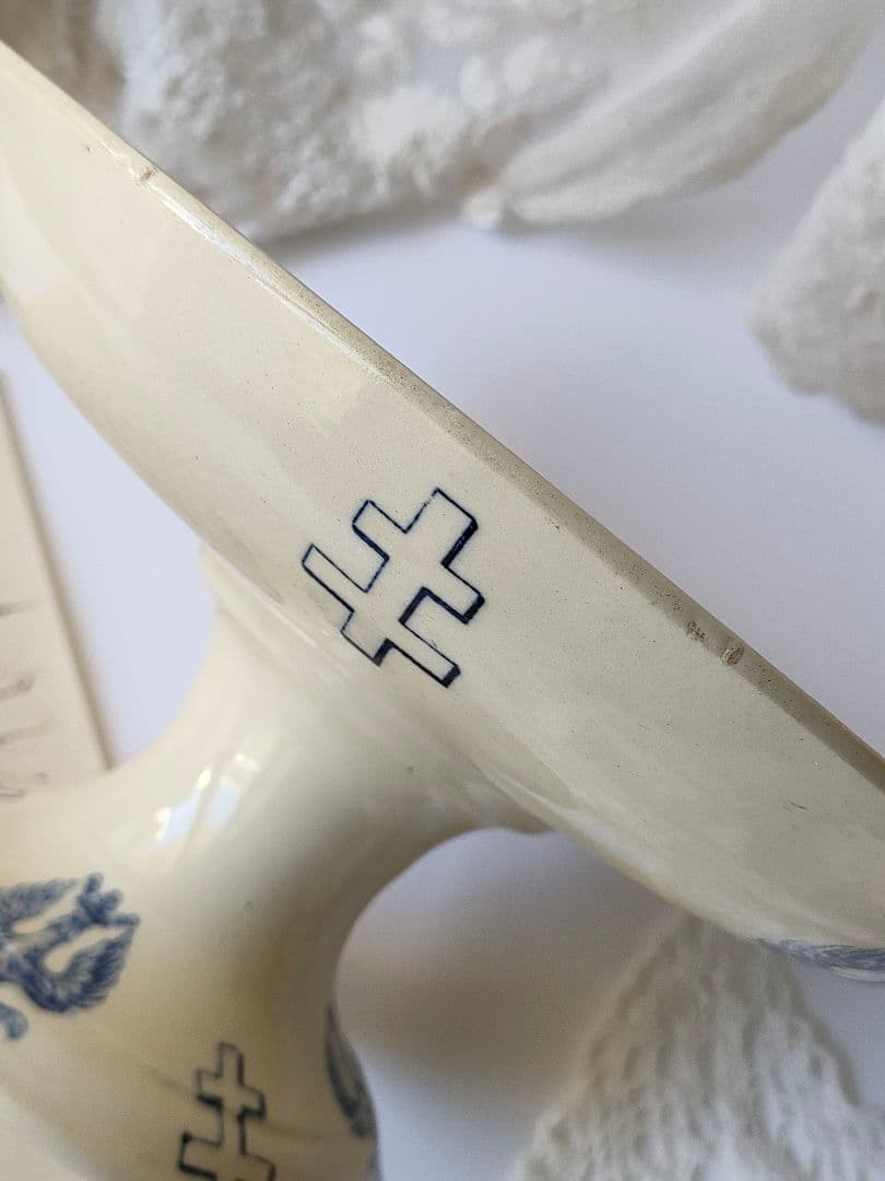 希少　美品　リュネビル　ロレーヌ　コンポティエ　フランスアンティーク