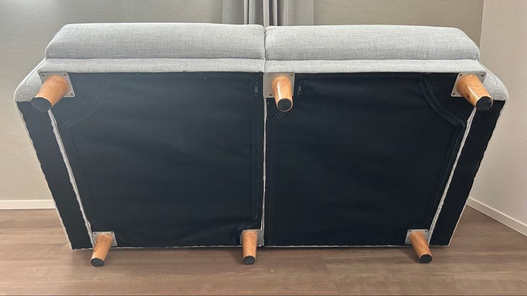 blf Furniture 2人掛け ソファ ライトグレー 組み立て