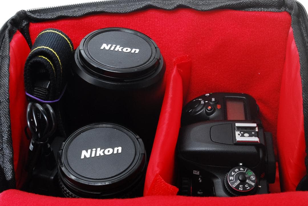 高画質D7500＋標準＆望遠レンズ＆収納バッグ付きセット