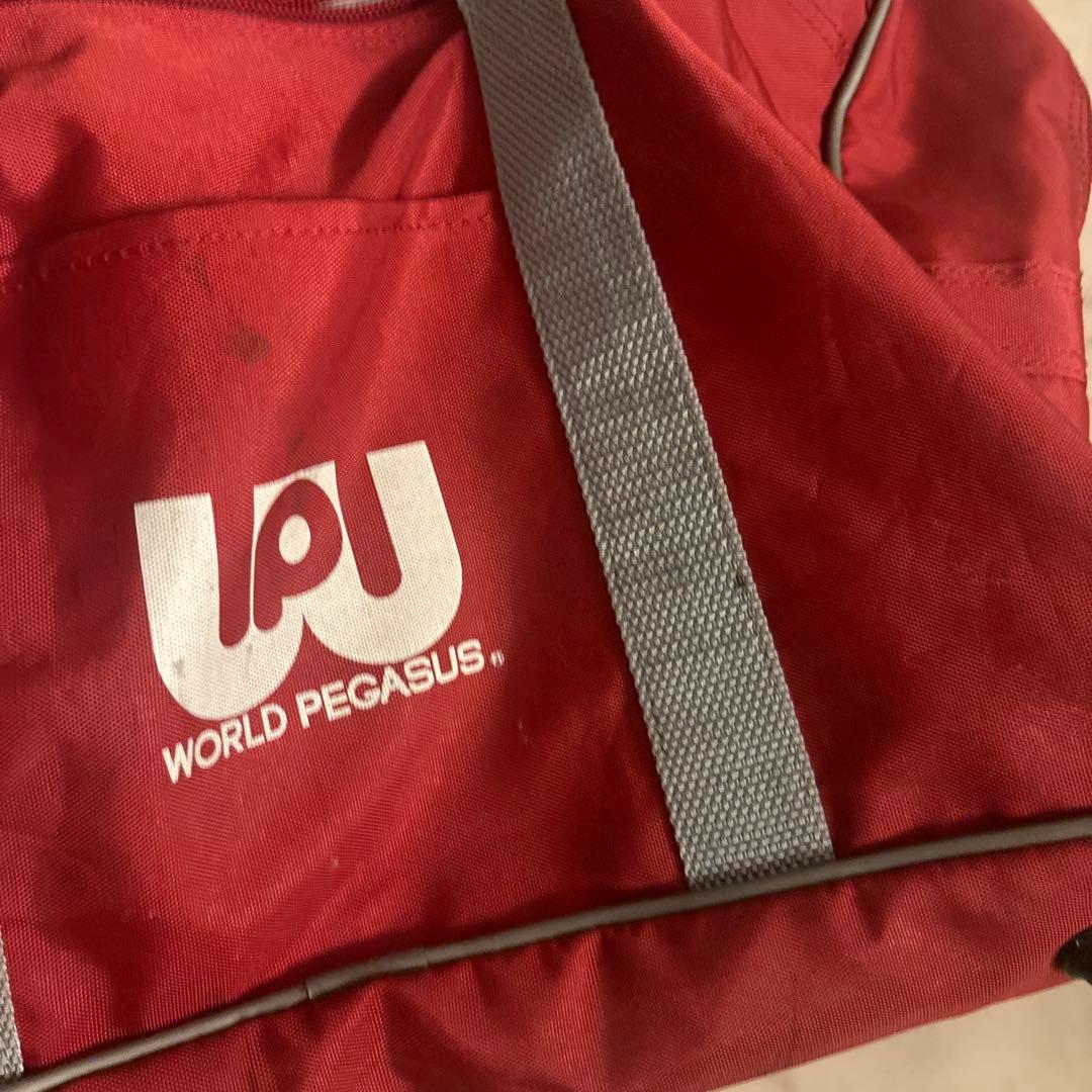 最終値下げ‼️ワッペ　旧型　旧　赤　スクバ　ワールドペガサス　スクールバック　学生