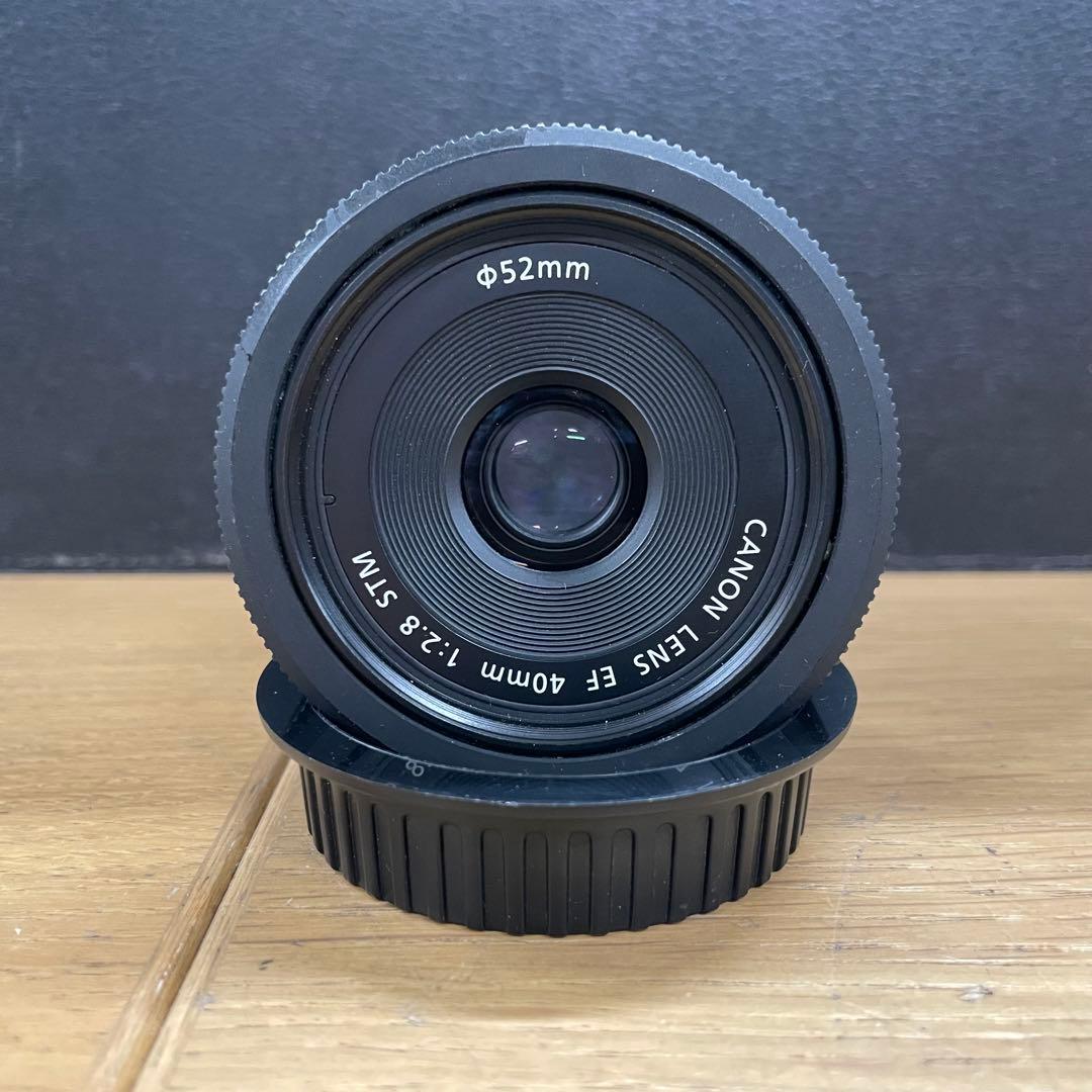 動作品 Canon EF 40mm F2.8 STM 単焦点 パンケーキレンズ