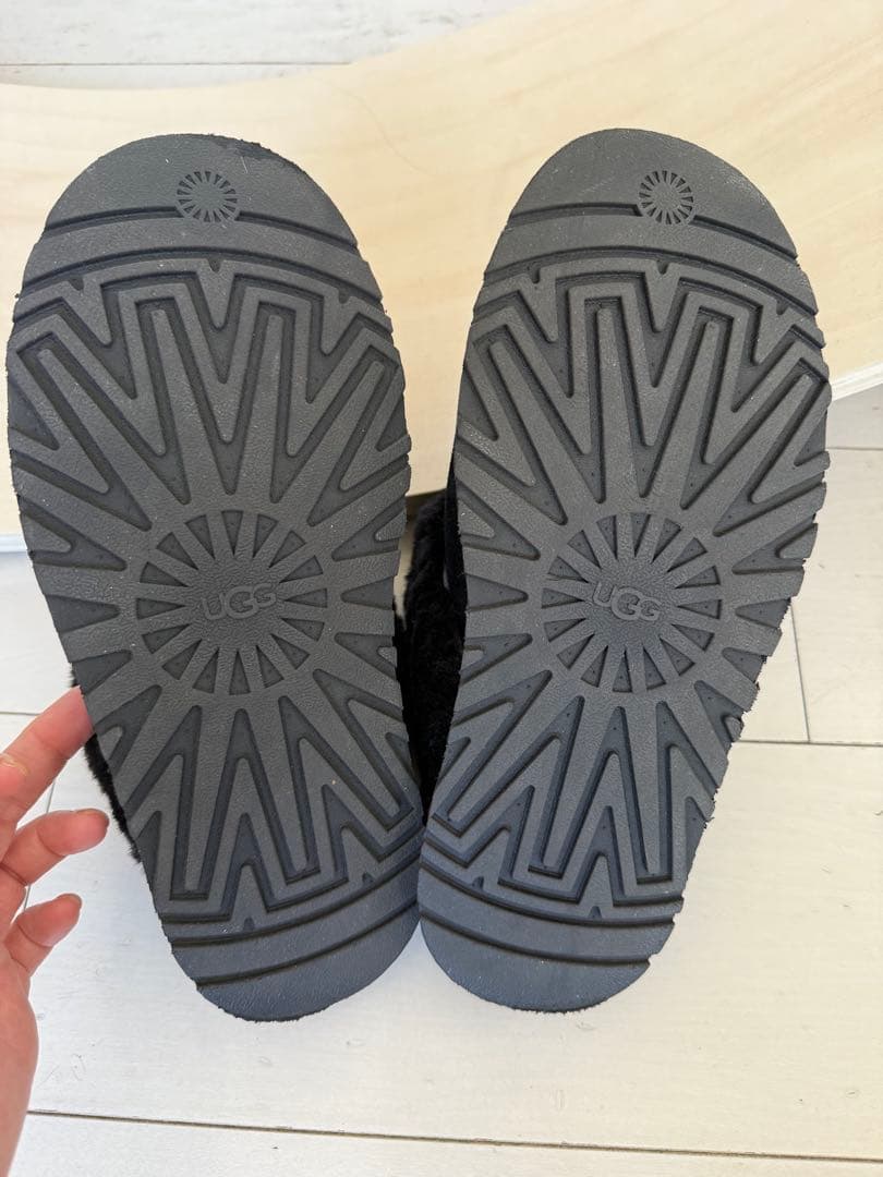 UGG ディスケット　ブラック ムートンブーツ