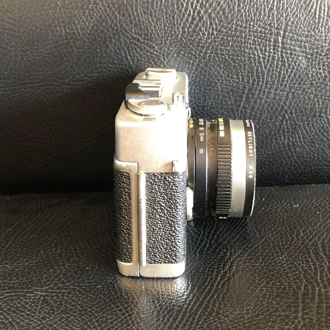 カバー付き　コニカC35FD ヘキサノン38mmF1.8 フィルムカメラ