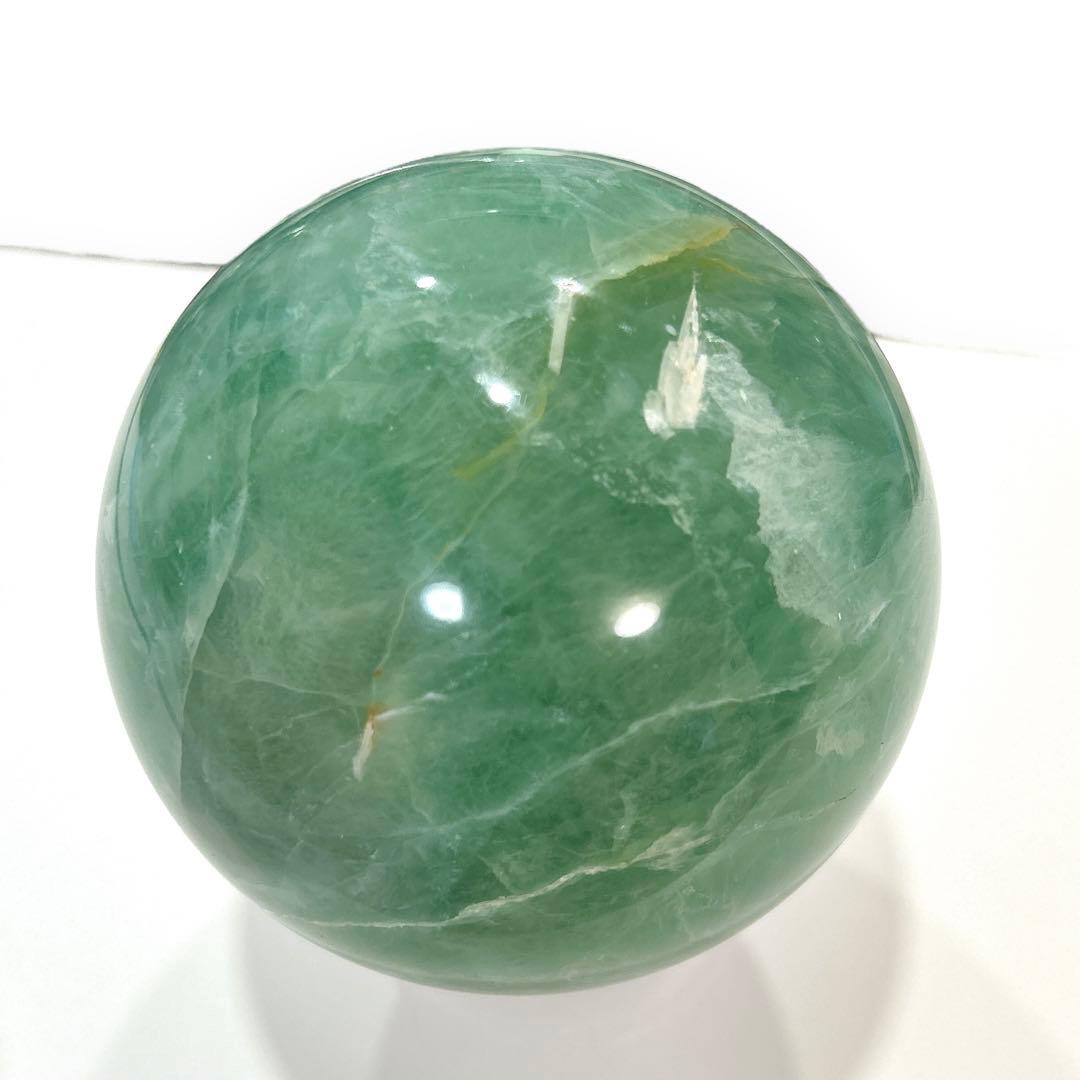 天然石 パワーストーン ボール グリーン 球体 置物 水晶 12cm 3.2kg