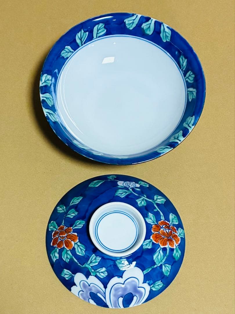 【未使用】有田焼 華山　萬右衛門窯　蓋物 10個セット