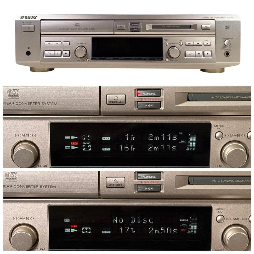 SONY ソニー MXD-D3 CDプレーヤー/MDレコーダー 一体型デッキ