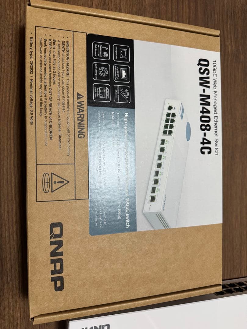 QNAP 10GbE L2 Webマネージドスイッチ QSW-M408-4C