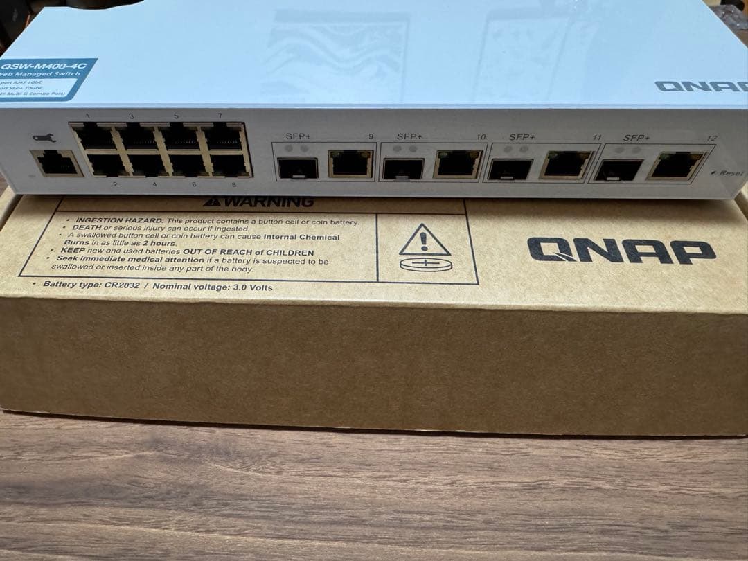 QNAP 10GbE L2 Webマネージドスイッチ QSW-M408-4C