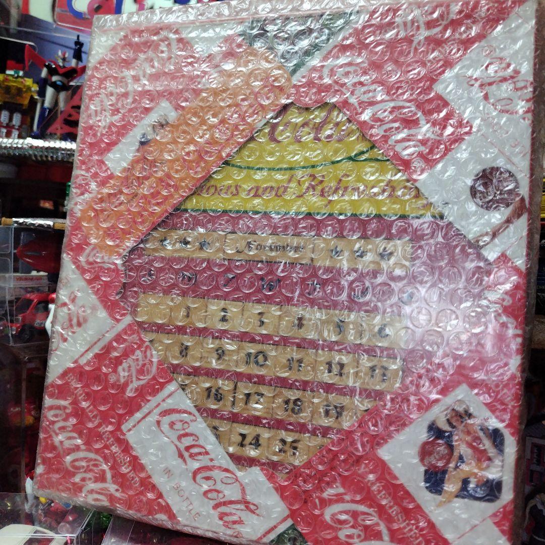 Ｓ★商品Ｎｏ.３７３１★Ｃｏｃａ―Ｃｏｌａグッズ★ネオンライト木製カレンダー新品