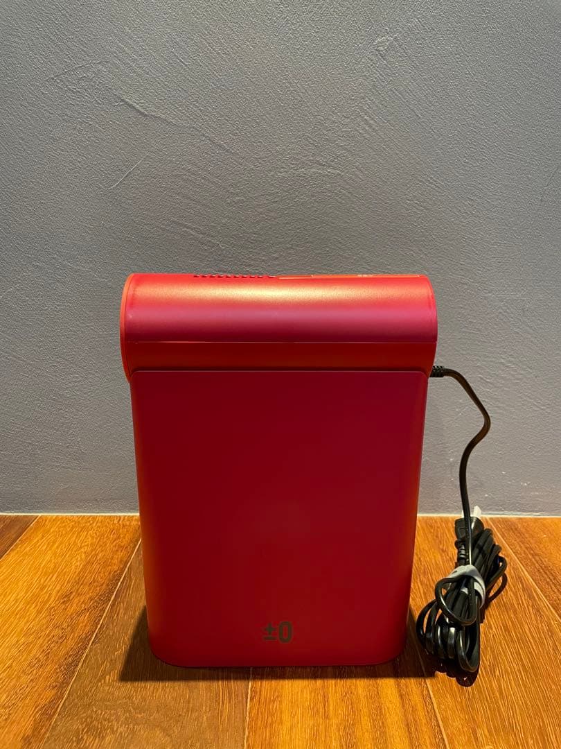 衣類乾燥機　コンパクト　±0 レッド　22年製　乾燥機