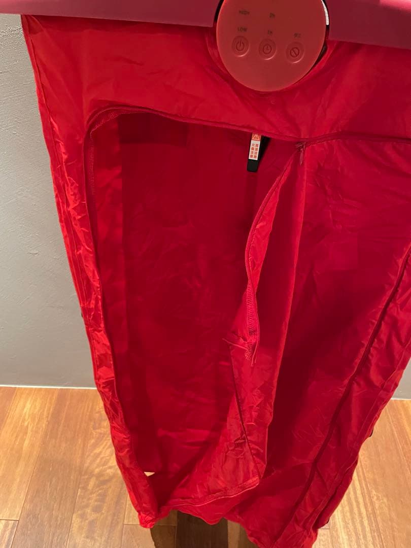 衣類乾燥機　コンパクト　±0 レッド　22年製　乾燥機