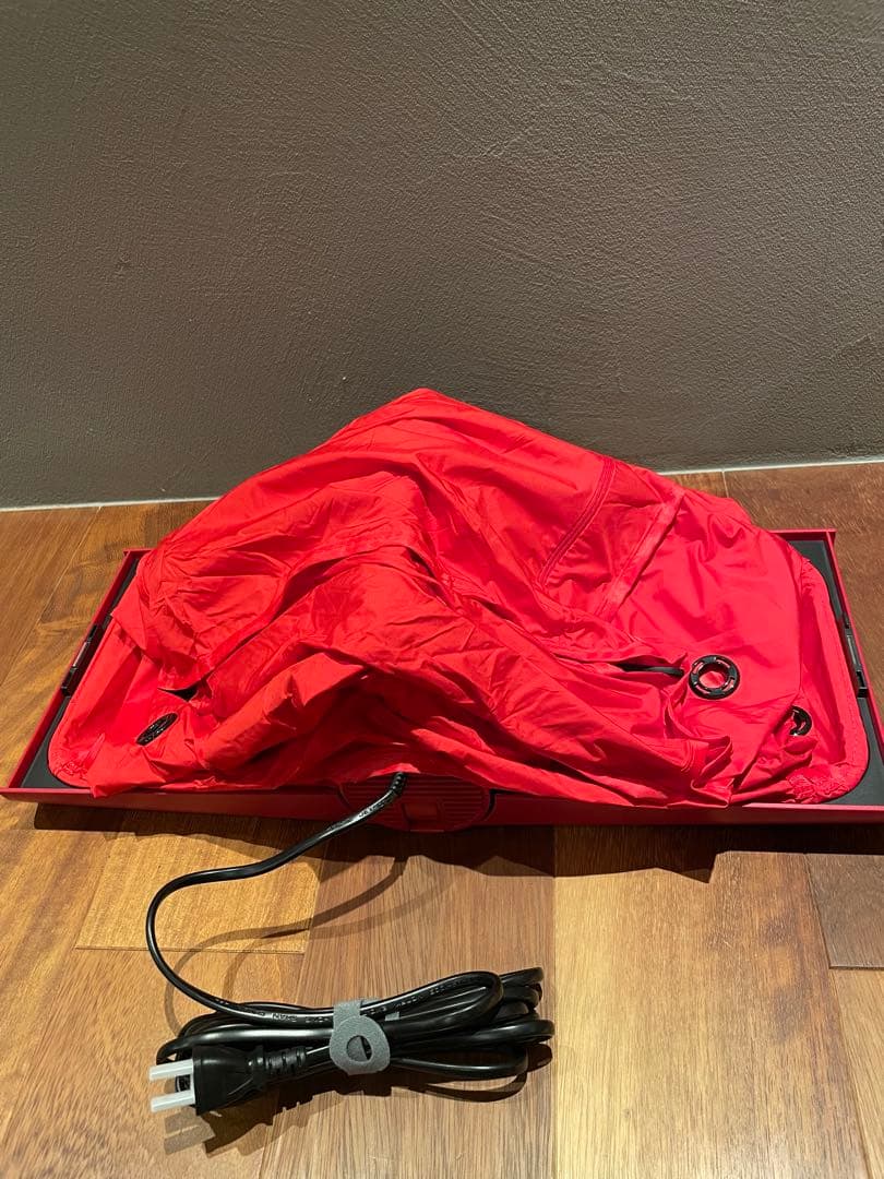 衣類乾燥機　コンパクト　±0 レッド　22年製　乾燥機