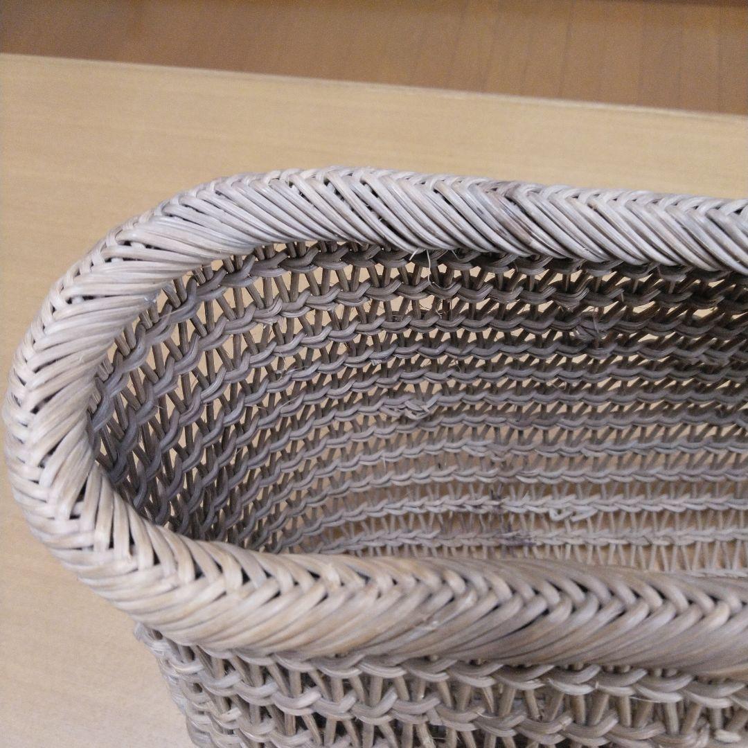 むきあけびかご　あけびづる　 つる編みかご